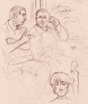 Daily sketch - on the train ag by seandunkley