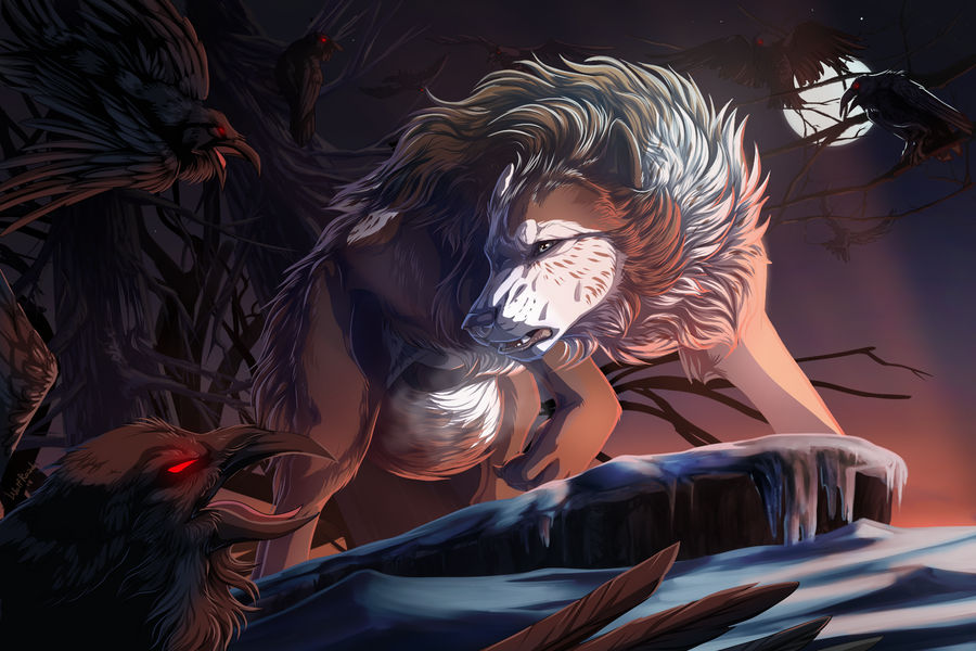 The night is dark and full of terrors by WolfRoad
