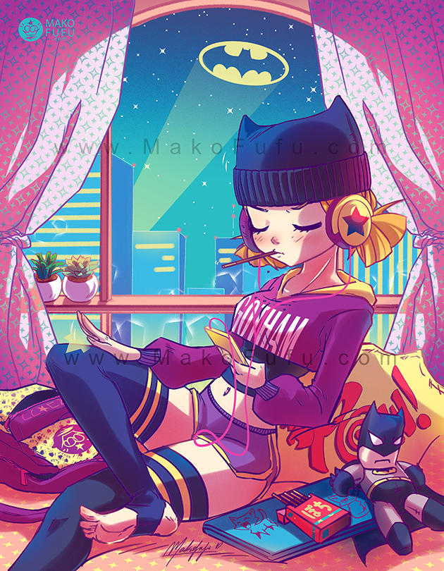 .: Chillin' Batgirl :. by Mako-Fufu