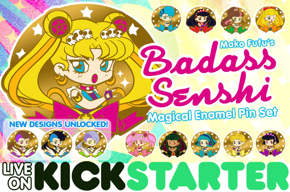 Sailor Moon Pins by Mako-Fufu