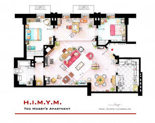 Ted Mosby apartment from 'HIMYM' by nikneuk