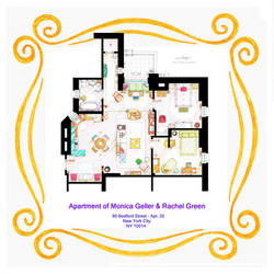 Apartment of Monica and Rachel from FRIENDS by nikneuk