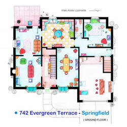House of Simpson family - Ground Floor by nikneuk