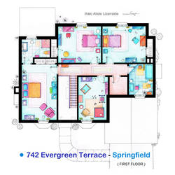 House of Simpson family - First Floor by nikneuk