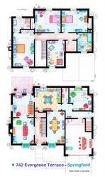 House of Simpson family - Both floorplans by nikneuk