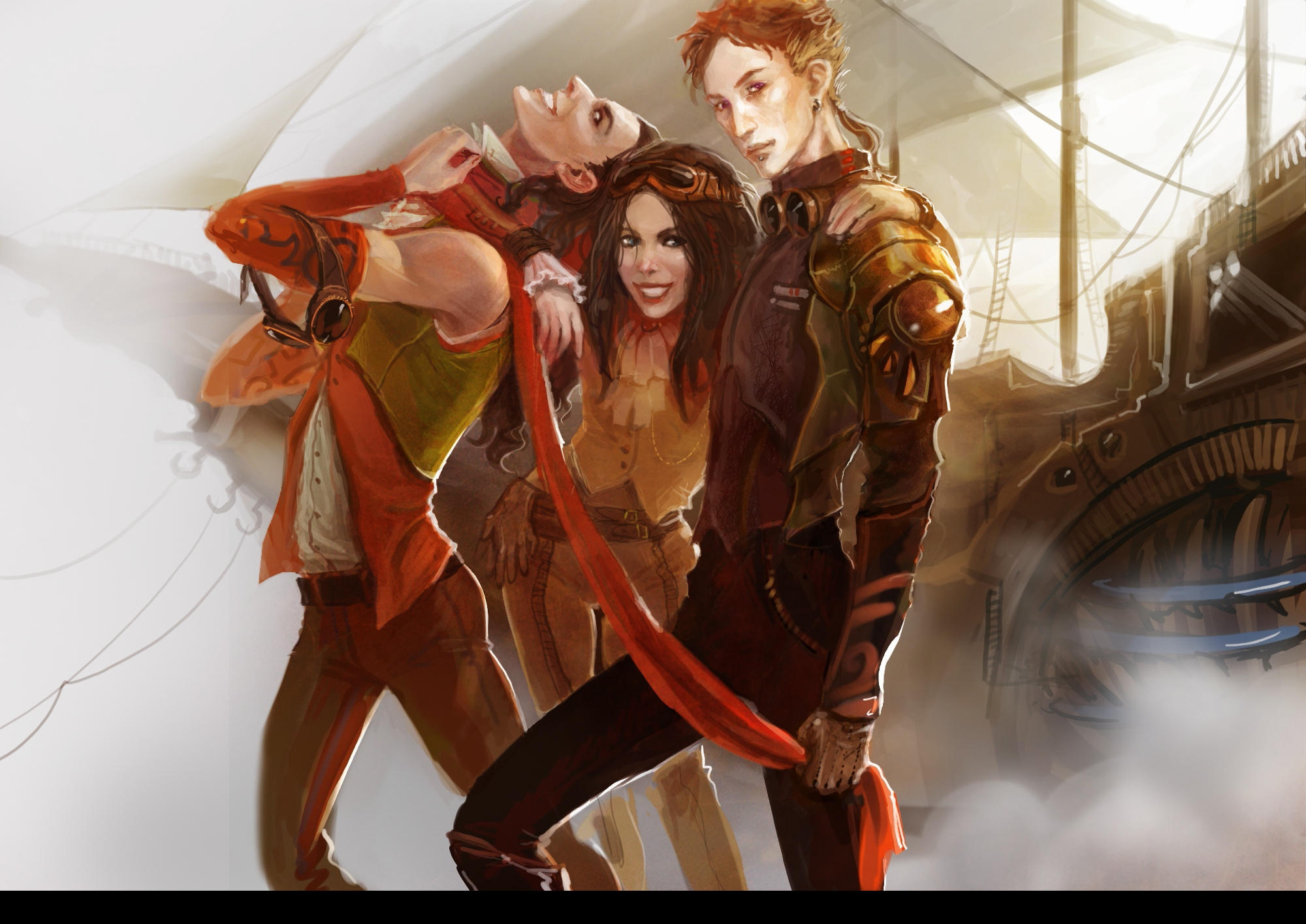 Zeppelin Pilots by Anndr Pazyniuk : r/ImaginarySteampunk