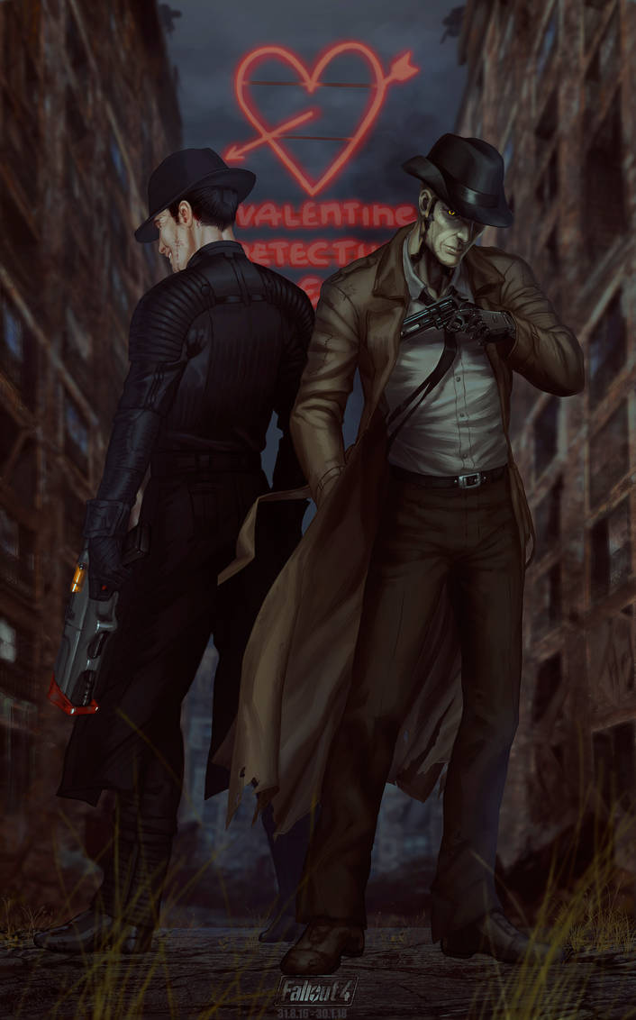 Fallout 4: Nick Valentine and Erick by NamirJ on DeviantArt