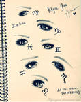 The Eyes Zodiac By Klyneyuu On Deviantart