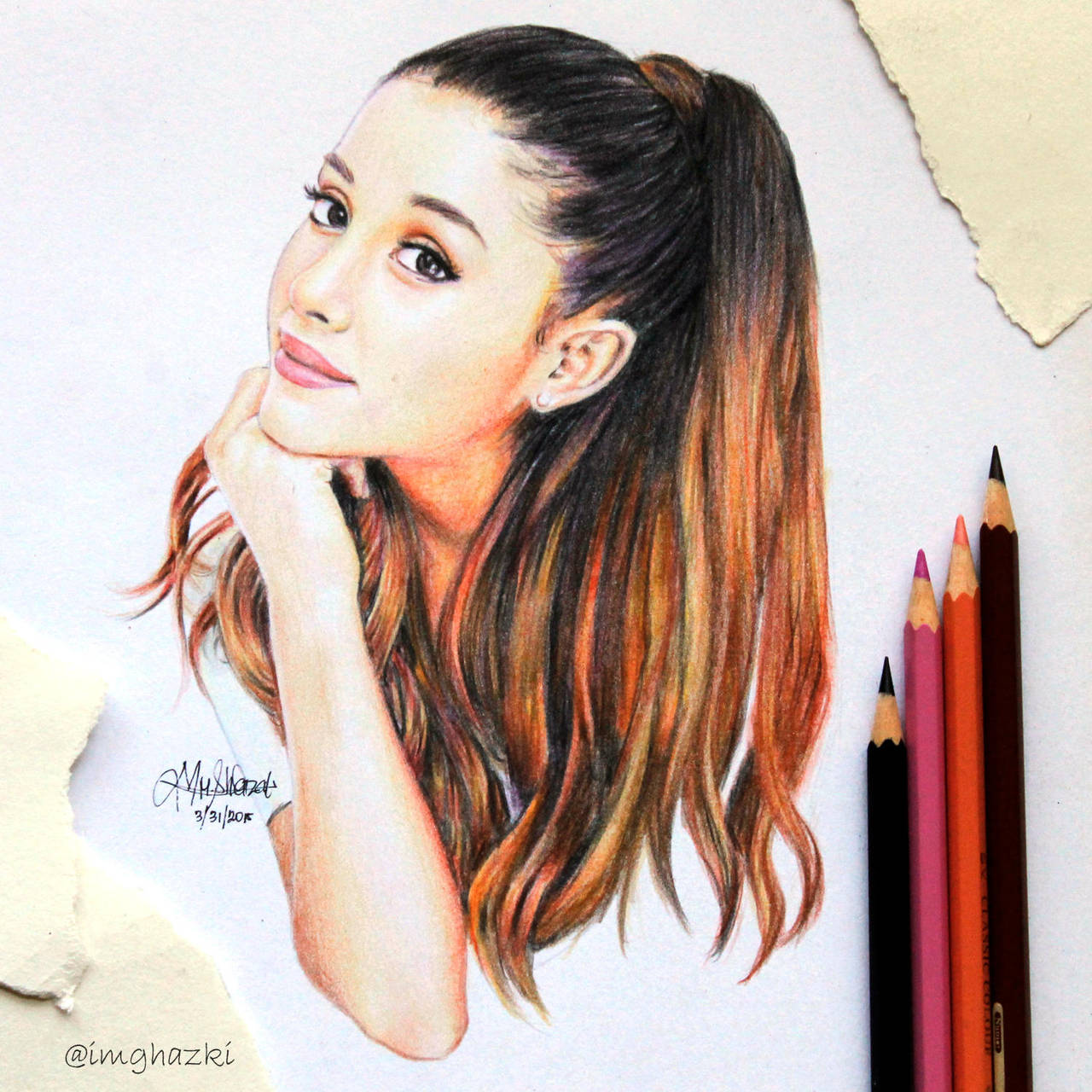 Ariana Grande art by imghazki on DeviantArt