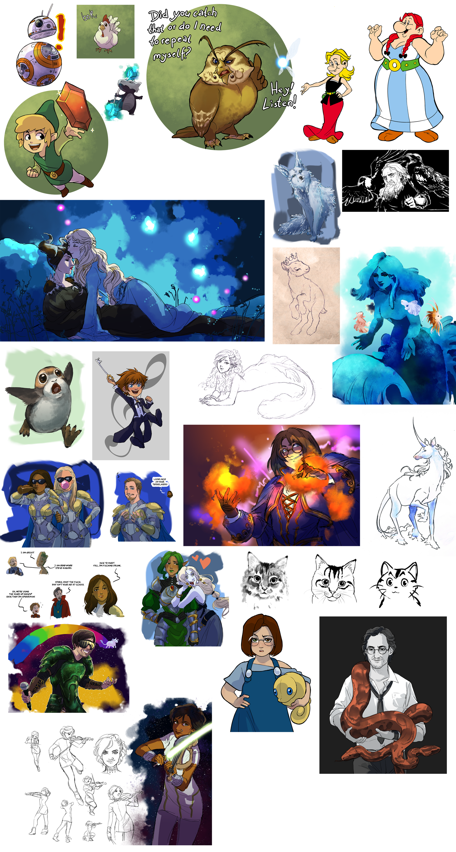 Miscelleanous Sketches 10 by Toradh