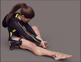 Tomb Raider Underworld wetsuit by ArtiMuller