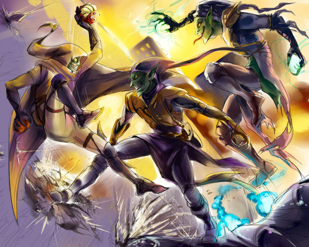 (Marvel) Hobgoblin, Green Goblin 1 and 2 by ananovik