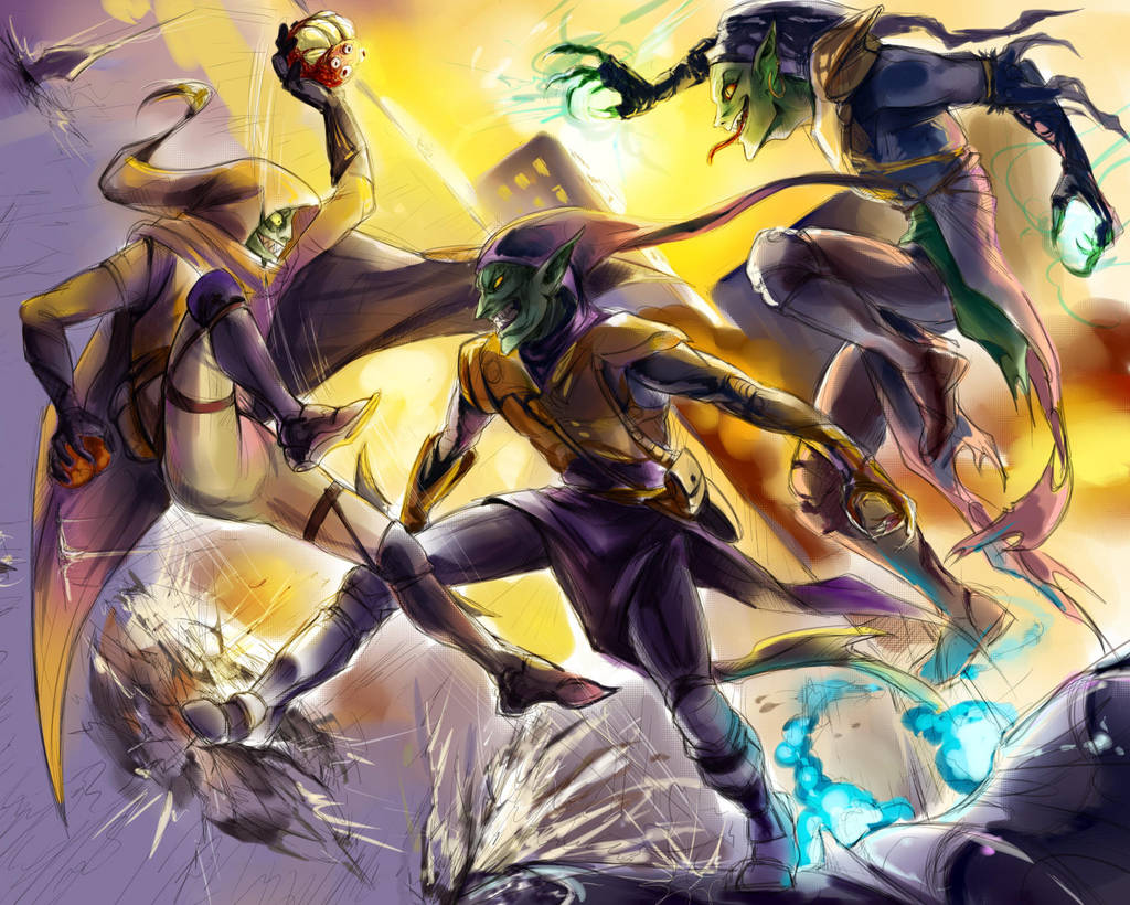 (Marvel) Hobgoblin, Green Goblin 1 and 2 by ananovik