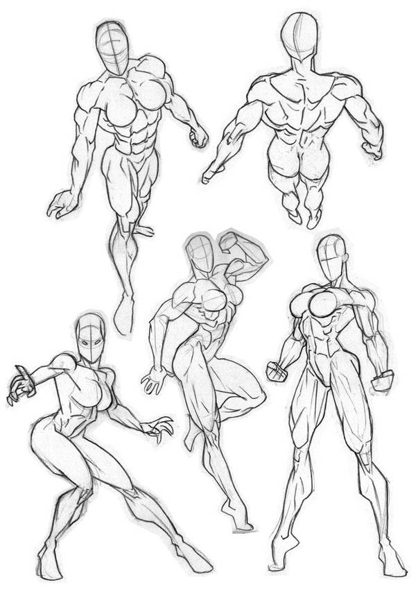 Rob Anatomy Sketchbook Girls 2 by Bambs79