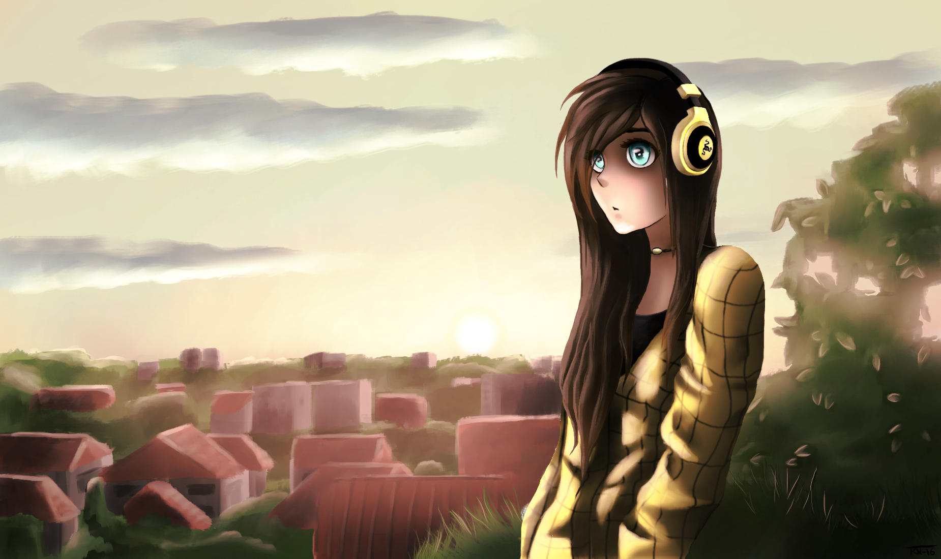 Anime girl by trinemusen1