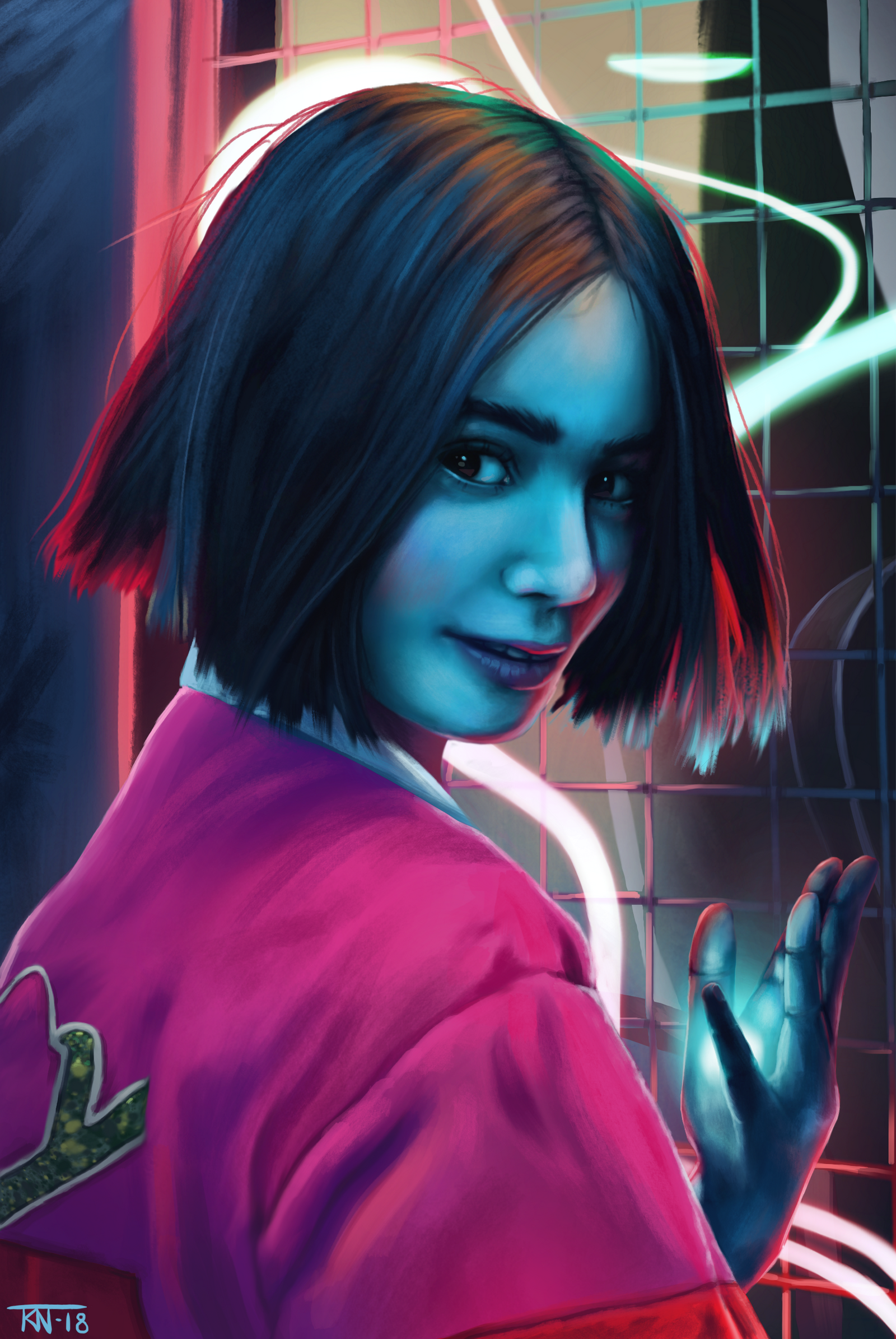 Neon Witch by trinemusen1