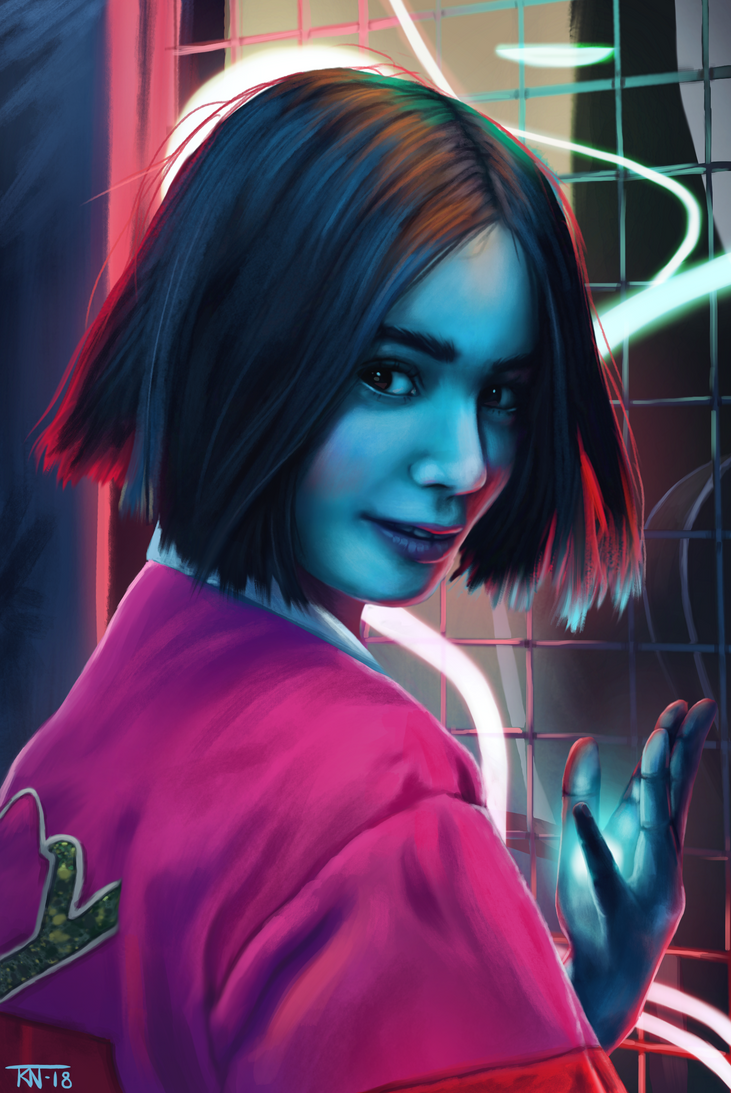 Neon Witch by trinemusen1
