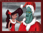Hades the unhappy Santa by bananacosmicgirl