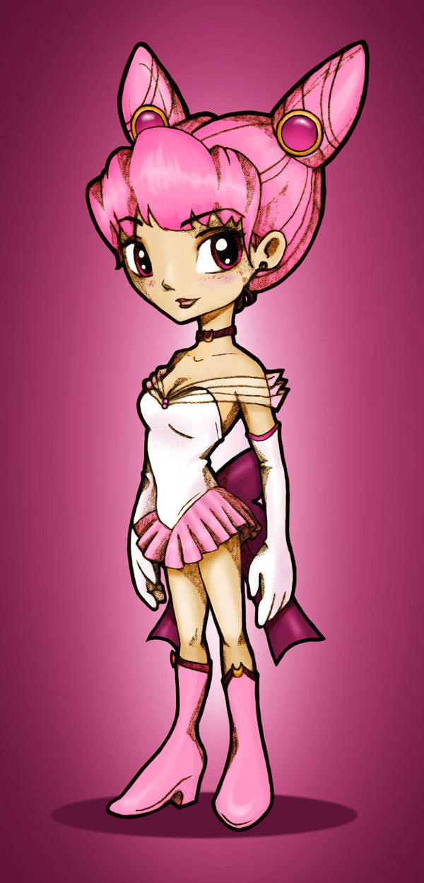 Sailor Chibi Moon by bananacosmicgirl