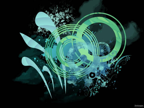 Blue - Green Vector Wallpaper by firetongue8