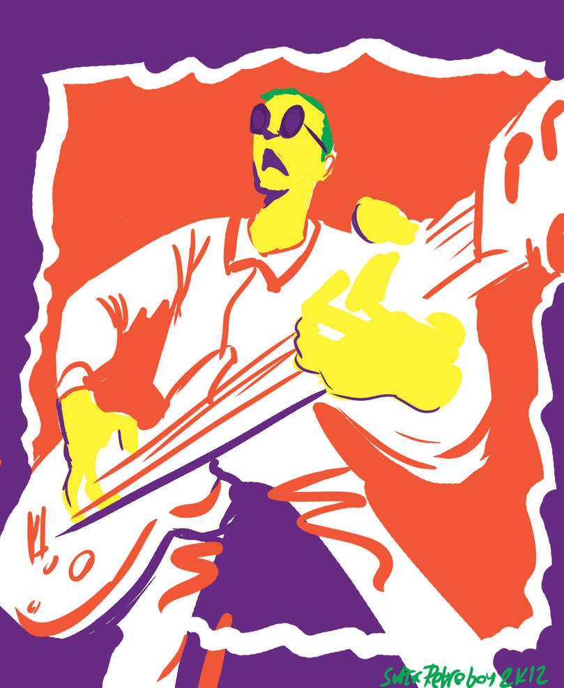 Andy Partridge of XTC - Daily Drawing 1 by SuperRetroBoy
