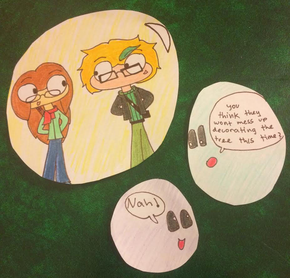 Day 15 - Hanging Ornaments by CrazyPaintbrush