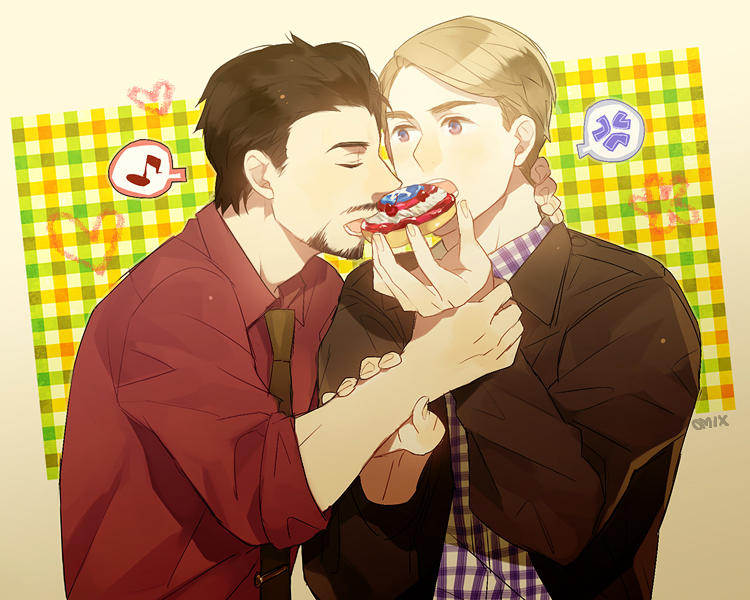 Tony/Steve: Captain's Doughnut by mixed-blessing