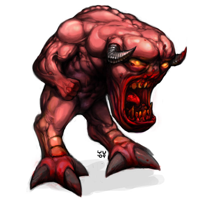 Doom Pinky Demon by bossquibble