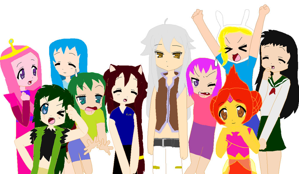 Lucky Star Group Base by EmoDJCrystal (2) by TsubasaEagle123 on DeviantArt