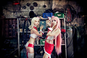 Vocaloid girls-mechanics by bellatrixaiden