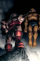Thing vs Juggernaut by JPRart
