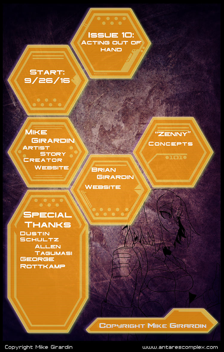 Issue 09 credits by Gx3RComics