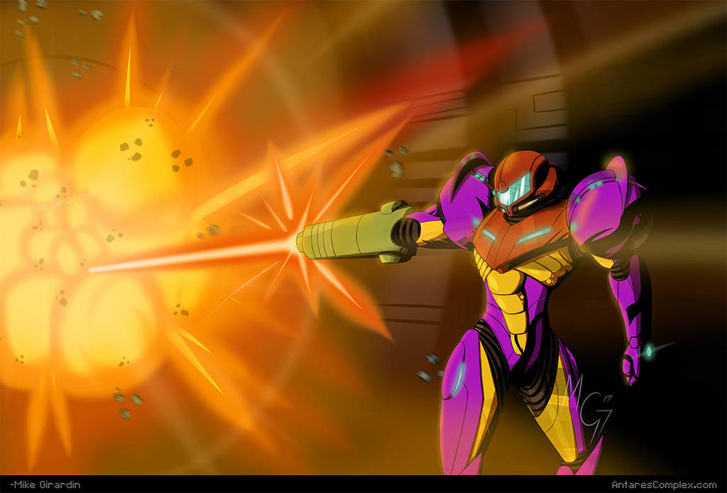 Samus Gravity Suit Metroid fanart by Gx3RComics