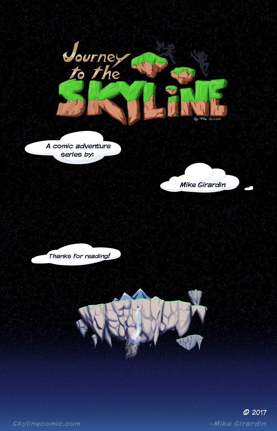 Journey to the Skyline i02 credits by Gx3RComics