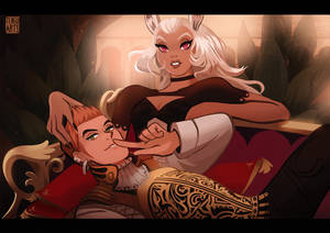 Balthier and Fran by Tengu-Arts Balthier and Fran by Tengu-Arts