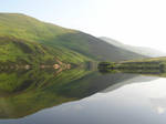 Scotland Hills in the Lake by DarkenWolfen