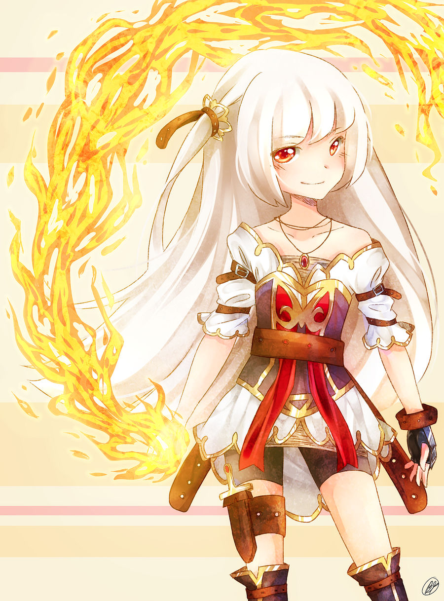 Fire loli by Yennineii