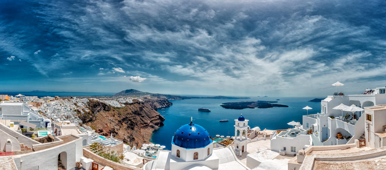 Santorini Panorama by StefanBecker on DeviantArt