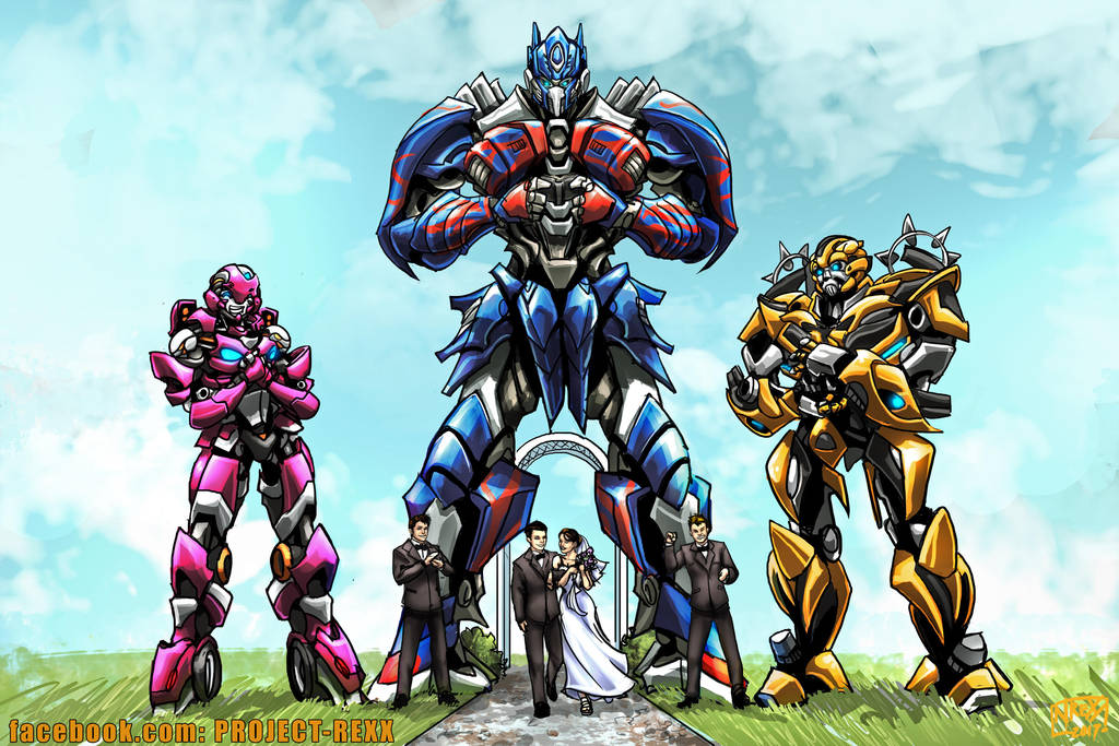 Transformers MovieVerse Style Wedding Commission by Th4rlDEAL on