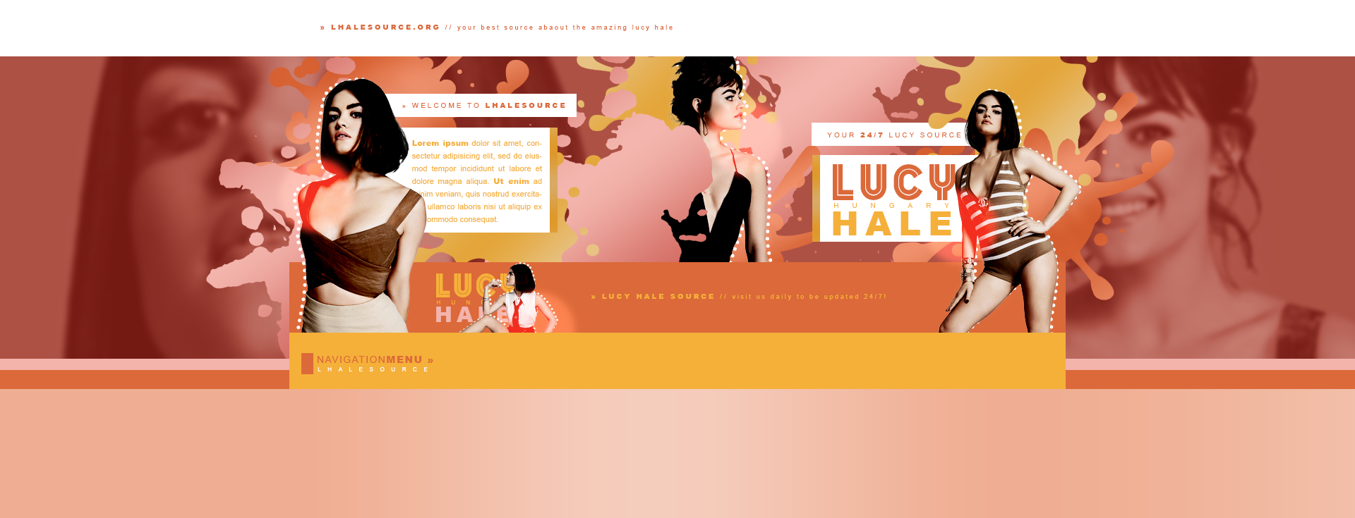 Lucy Hale PSD Header #03 by BrielleFantasy