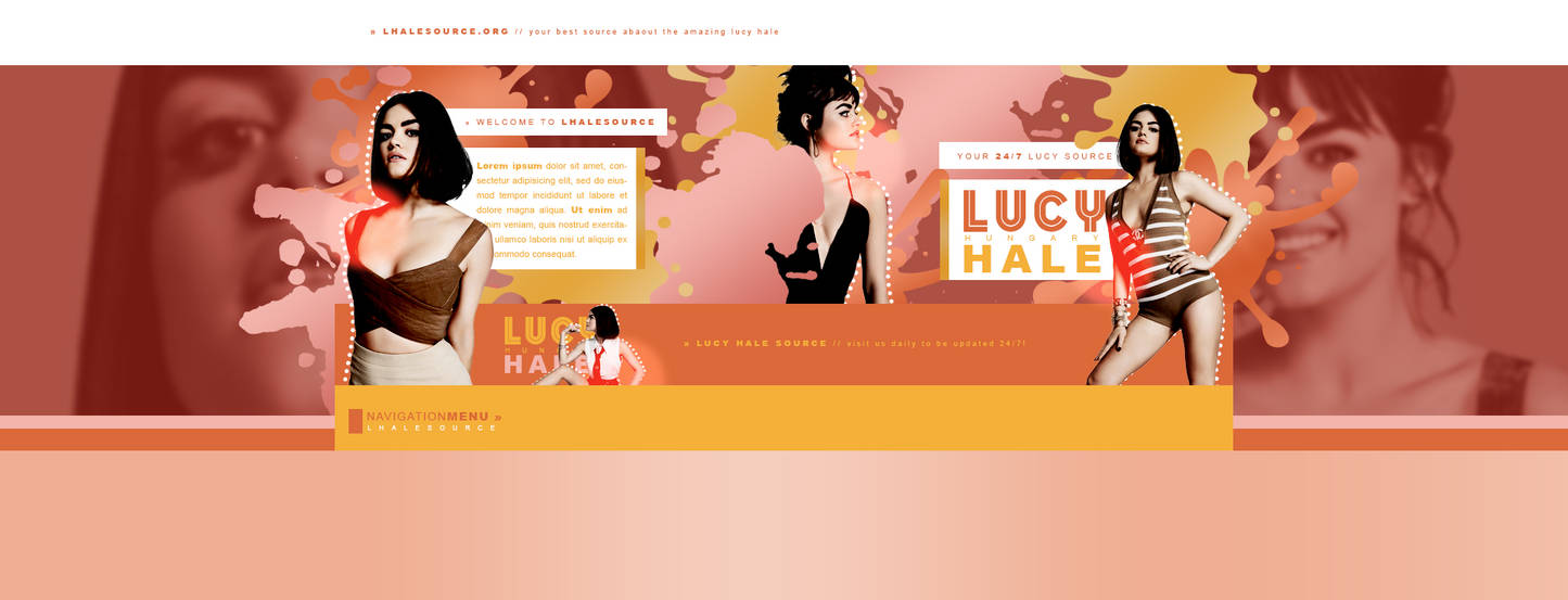 Lucy Hale PSD Header #03 by BrielleFantasy