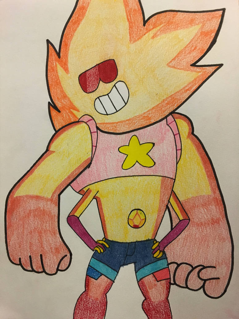 Sunstone (the fusion of Steven and Garnet) from Steven Universe Steven Universe (c) Rebecca Sugar and Cartoon Network