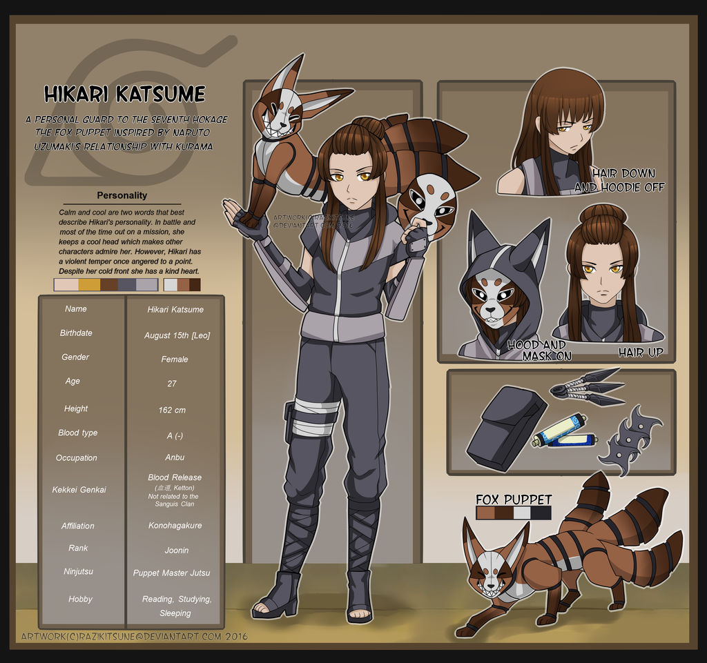 Hikari Katsume - Ninja OC by RaziKitsune