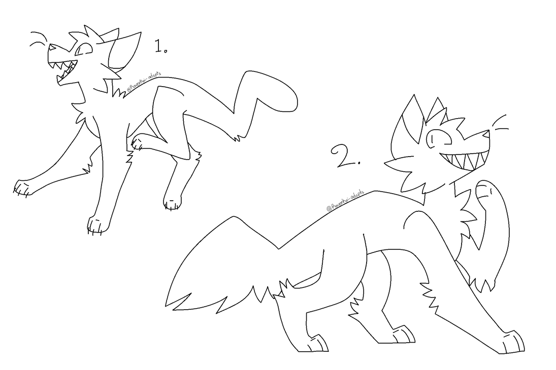 F2U Crazy Cats Adopt Base [MS Paint Friendly] by Ravenkoi-adopts on