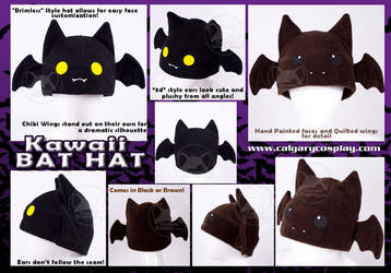Kawaii Bat Hat, WINNER by KayPikeFashion