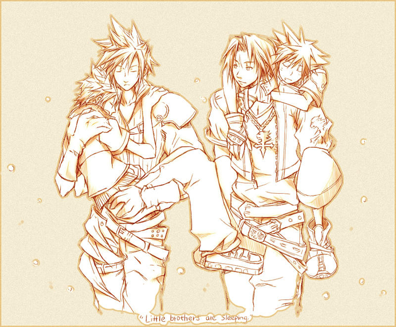 KH2: Little brothers by illbewaiting