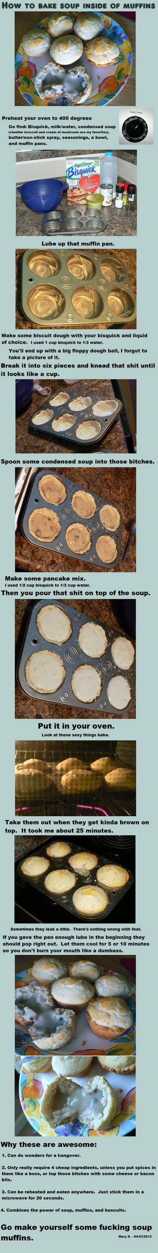 How to make Soup Muffins by BlackMagdalena