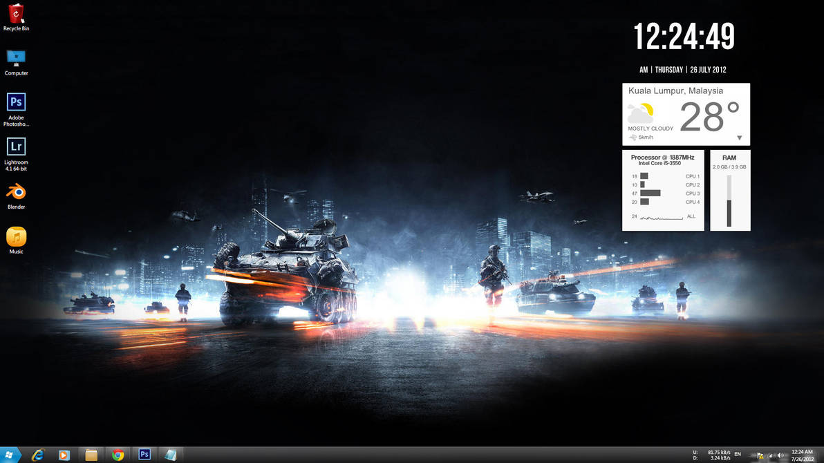 Desktop Screenshot 26th July by BenSow