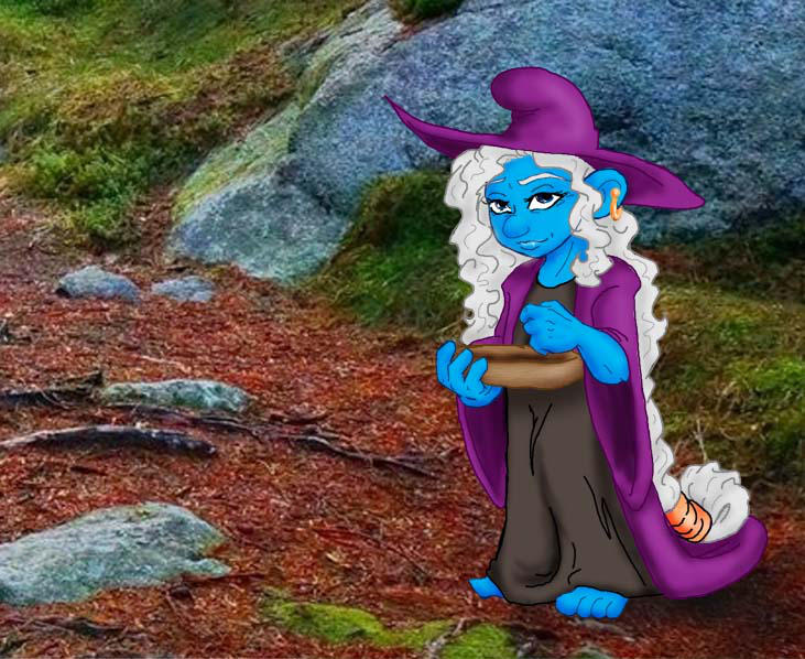 Crone Smurf by SparklinBurgndy