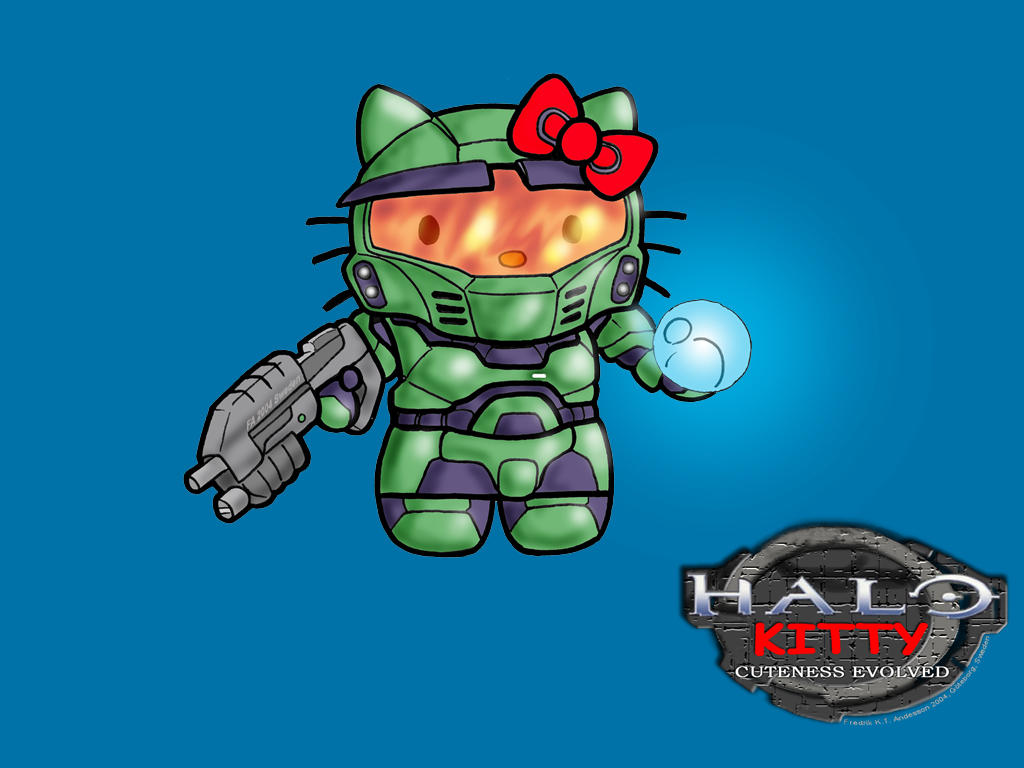 HALO Kitty by DerangedMeowMeow